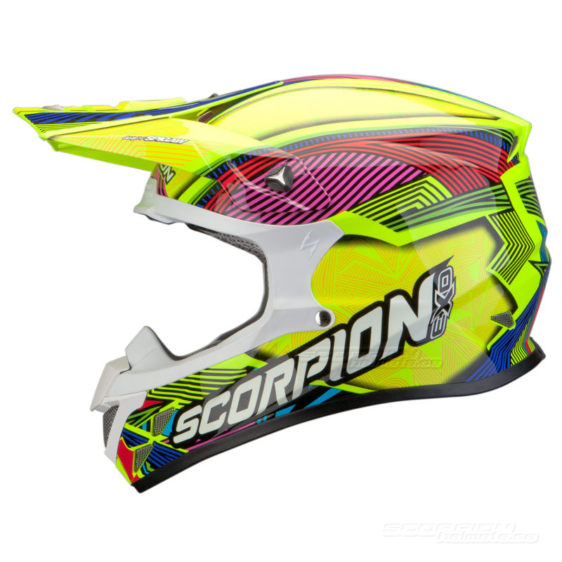 Scorpion VX-20 Crosshjlm MX/Race (GEO) Neongul, Multi