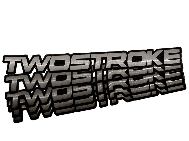 TS Dekal (Twostroke-Logo) Aluminium