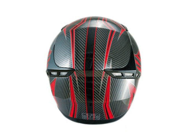 Chok Mopedhjlm (Fighter 14 Carbon look) Red