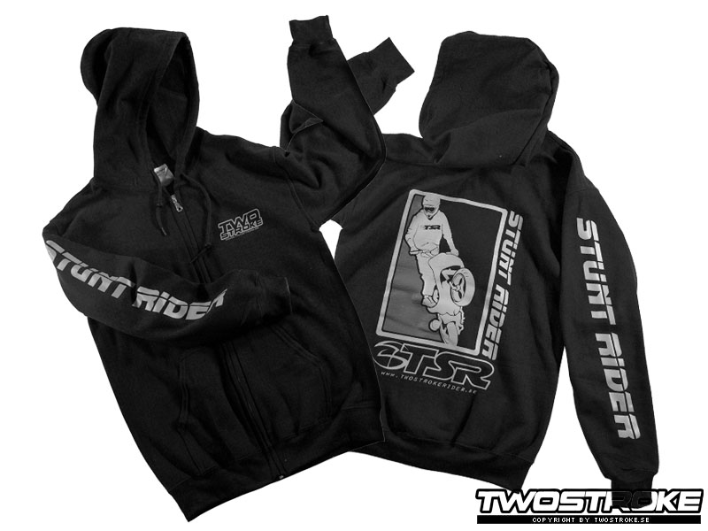 TSR Zip hoodie (Stunt Rider) Bk, Gray