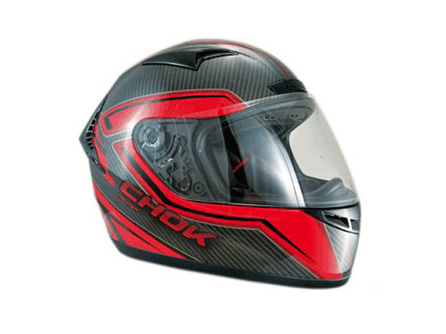 Chok Mopedhjlm (Fighter 14 Carbon look) Red