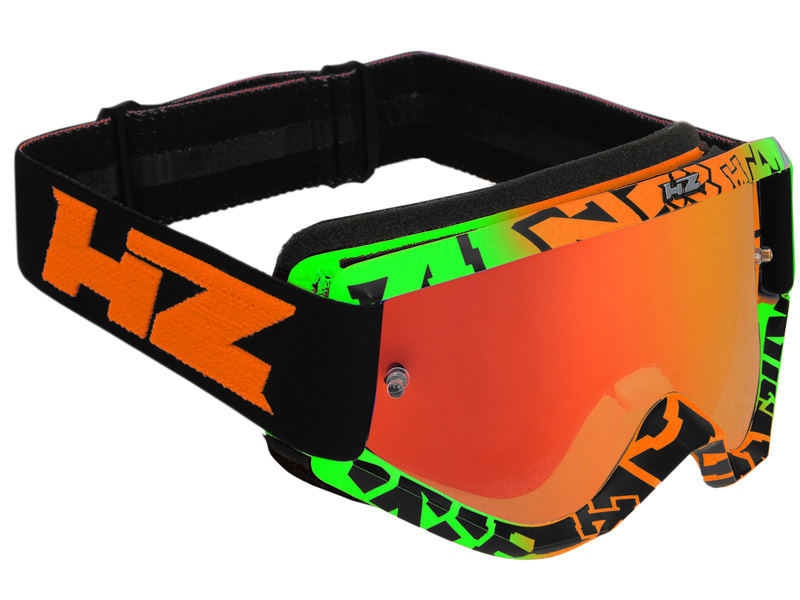 HZ Goggles (Evil) Green/Orange moped glasgon