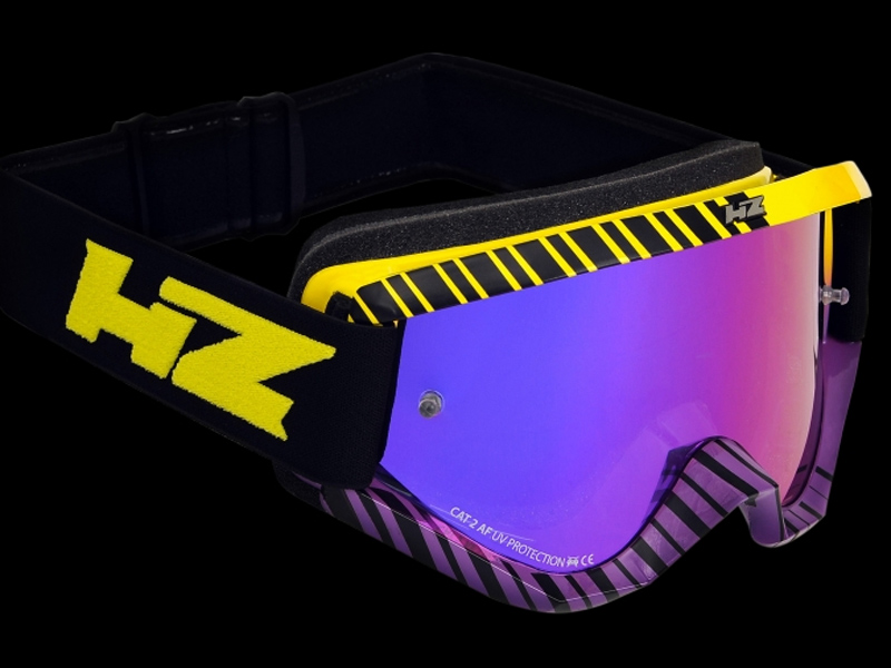 HZ Goggles (Grid) Purple/Yellow