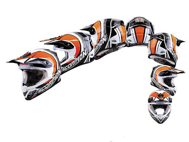 Scorpion VX-20 Crosshjlm MX/Race (Spot) Svart, Orange