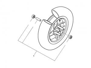 Yamaha Fälg, Fram - 12" (5JHF516830)