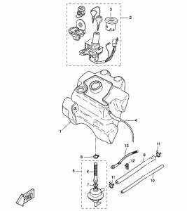 Yamaha Överflödesslang (Original)