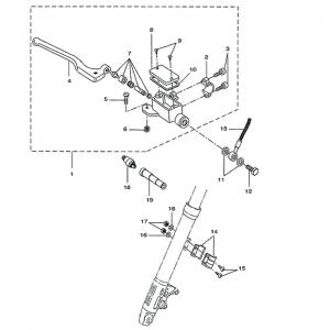 Yamaha Bromsslang - R (03->) (13CF587200)