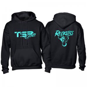 TSR Hoodie (TSR Reckless) Svart, Turkos