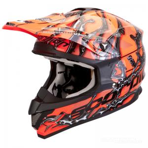 Scorpion VX-15 Mopedhjälm Cross (Oil) Orange (Sista storlekarna L, XL & XXL)