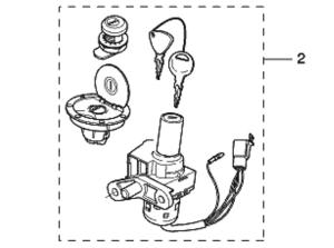 Yamaha Låsset t.o.m 2002 (5BRH202101)