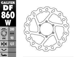 Galfer Bromsskiva (Wave) 300mm