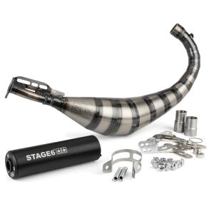 Stage6 Avgassystem (Streetrace) 80-90cc - AM6 - Svart