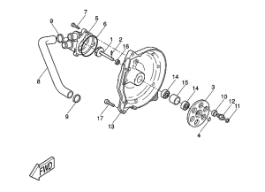 Yamaha O-ring vattenpumpschassi (Original)