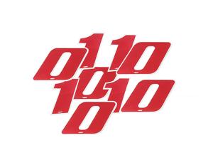 4R Racingsiffror (Röd)