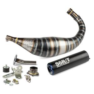 Stage6 Avgassystem (R/T 80-90cc) - DER/PIA - Svart/Bl&aring;