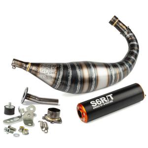 Stage6 Avgassystem (R/T 80-90cc) - DER/PIA - Svart/Orange