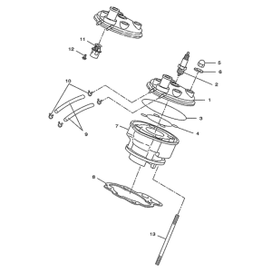 Minarelli Sprängskiss - Cylinder (AM6)