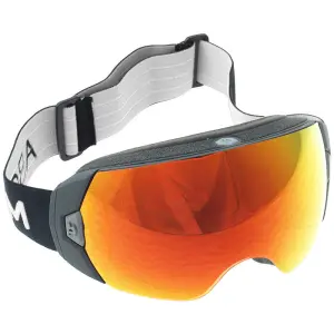 Abom Imfria skoterglas&ouml;gon Goggles (Heet) Sunrise Red Mirror, Svart/Vit