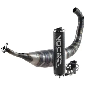 Voca Avgassystem (Carbon) 80cc - DER/PIA - Svart