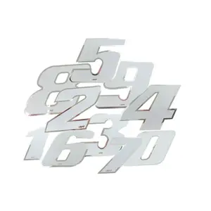 4R Racingsiffror (Vit)
