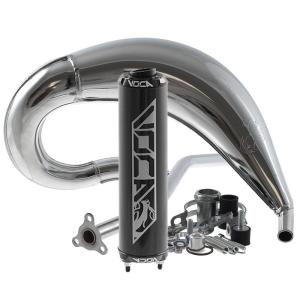 Voca Avgassystem (Cross Chromed) - Svart
