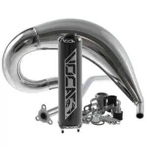 Voca Avgassystem (Cross Chromed) - Svart