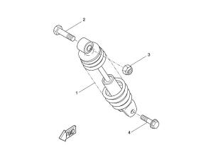 Yamaha Sprängskiss - Stötdämparen (Slider) 04-->
