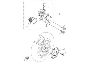 Yamaha Sprängskiss - Frambroms (Slider) 04-12