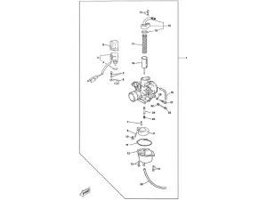 Yamaha Spr&auml;ngskiss - F&ouml;rgasaren Neos (02-12) - Gurtner