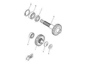 Yamaha Sprängskiss - Transmission (Minarelli - CW)