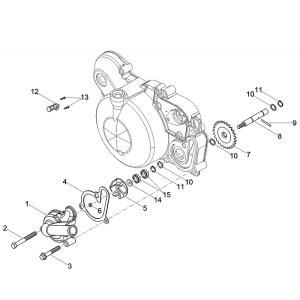 Piaggio Group Sprängskiss - Vattenpump (D50B0)