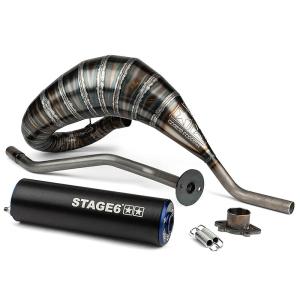 Stage6 Avgassystem (80-90cc) - DER/PIA - Bl&aring;/Svart