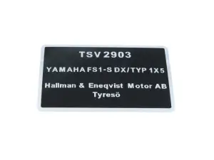 Maxwell Typskylt (Yamaha)