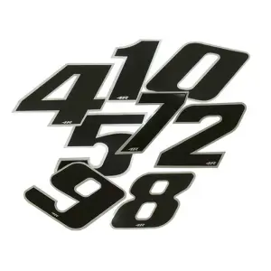 4R Racingsiffror (Svart)