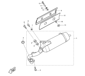 Yamaha Avgassystem (5PEE461010)