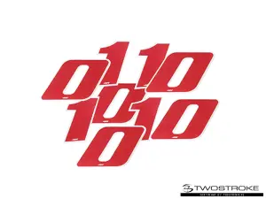 4R Racingsiffror (Röd)