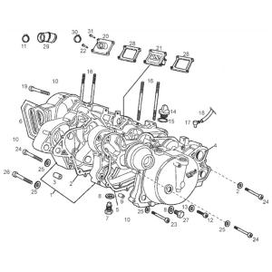 Piaggio Group Sprängskiss - Motorblock (EBE050)