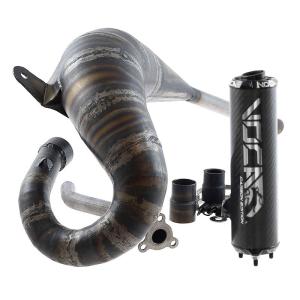 Voca Avgassystem (Cross Carbon) 80-90cc - Svart
