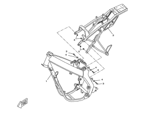 Yamaha Främre ram (1D4F110120)