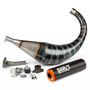 Stage6 Avgassystem (R/T 70-80cc) - DER/PIA - Svart/Orange