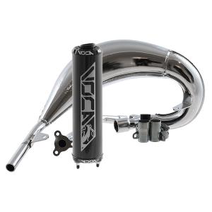 Voca Avgassystem (Cross Chromed) - Svart