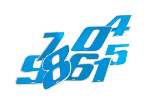 4R Racingsiffror (Blå)