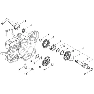 Piaggio Group Sprängskiss - Kickstart (DER/PIA)