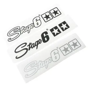 Stage6 Dekal (Logo, Star) vita stjärnor