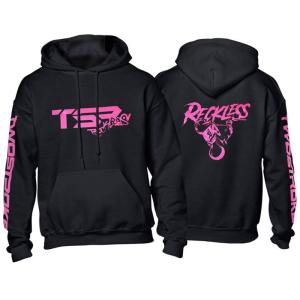 TSR Hoodie (TSR Reckless) Svart, Rosa