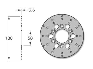 IGM Bromsskiva (180mm)