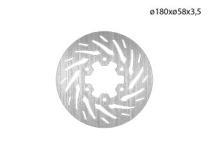 NG Brakes Bromsskiva (Bak) 180mm