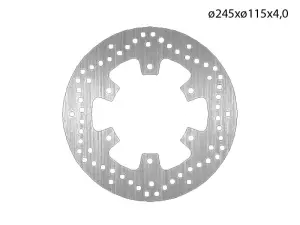 NG Brakes Bromsskiva (Fram) 245mm