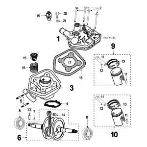 Peugeot Sprängskiss - Cylinder / Vevparti