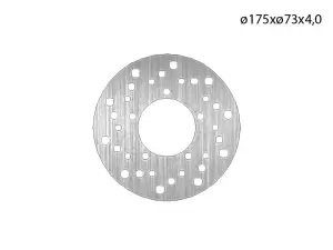 NG Brakes Bromsskiva 175x73x4mm